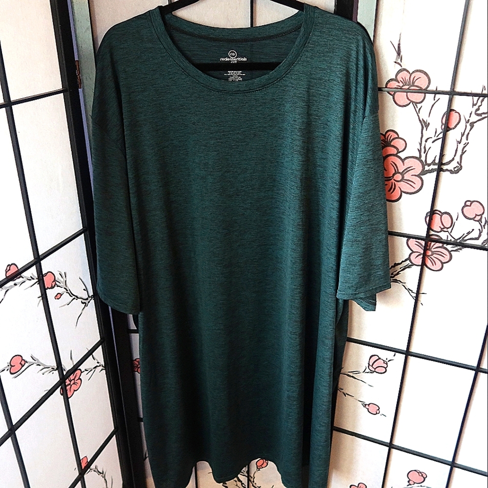 Real Essentials Dark Green Dri-Fit Shirt Size 4XT